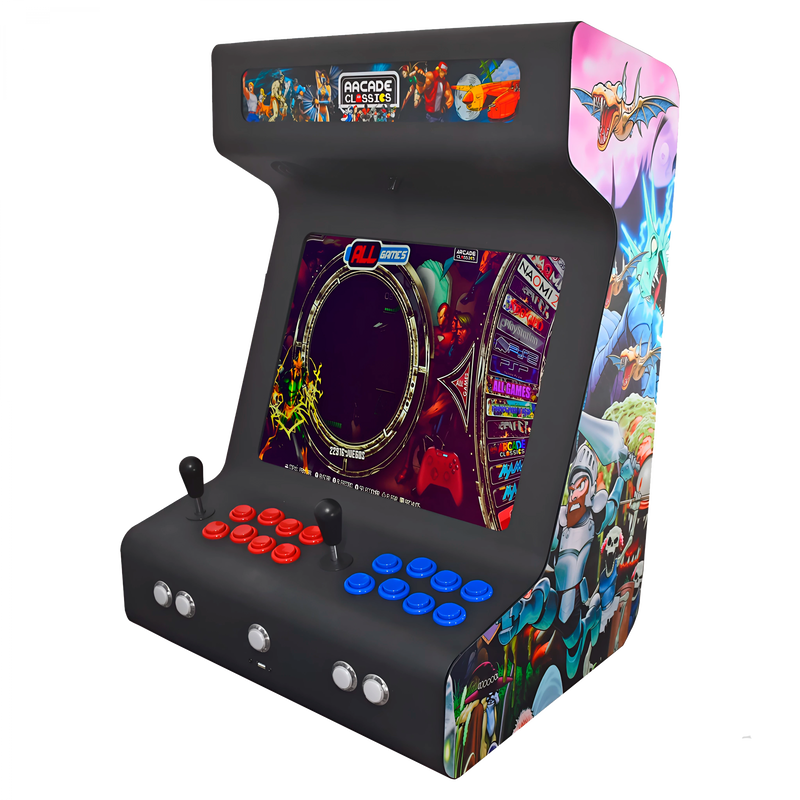 Bartop arcade diseño moderno Intel N100 16GB RAM NEGRA
