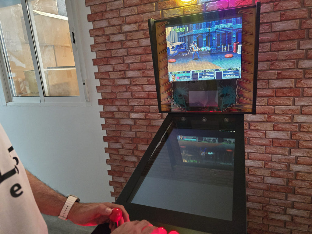 Pinball Virtual 4K 27.5" con PC Ryzen 7, GTX1060, 1800+ Juegos, DMD 7", Backglass 19", DOF con Solenoides, Shaker, PinUp Popper, Arcade con Trackball y Joystick
