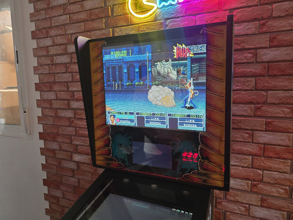 Pinball Virtual 4K 27.5" con PC Ryzen 7, GTX1060, 1800+ Juegos, DMD 7", Backglass 19", DOF con Solenoides, Shaker, PinUp Popper, Arcade con Trackball y Joystick