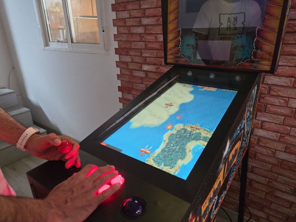 Pinball Virtual 4K 27.5" con PC Ryzen 7, GTX1060, 1800+ Juegos, DMD 7", Backglass 19", DOF con Solenoides, Shaker, PinUp Popper, Arcade con Trackball y Joystick