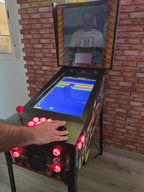 Pinball Virtual 4K 27.5" con PC Ryzen 7, GTX1060, 1800+ Juegos, DMD 7", Backglass 19", DOF con Solenoides, Shaker, PinUp Popper, Arcade con Trackball y Joystick
