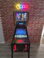 Pinball Virtual 4K 27.5" con PC Ryzen 7, GTX1060, 1800+ Juegos, DMD 7", Backglass 19", DOF con Solenoides, Shaker, PinUp Popper, Arcade con Trackball y Joystick