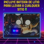 Arcade Maletin Pandora box con Monitor de 17" 4:3 | Más de 20.000 juegos 2D y 3D | 6 Botones Arcade por Jugador | Incluye Bateria para Juego portatil sin Cables | Consola Ideal para Viaje | Preparado para encender y Jugar