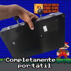 Arcade Maletin Pandora box con Monitor de 17" 4:3 | Más de 20.000 juegos 2D y 3D | 6 Botones Arcade por Jugador | Incluye Bateria para Juego portatil sin Cables | Consola Ideal para Viaje | Preparado para encender y Jugar