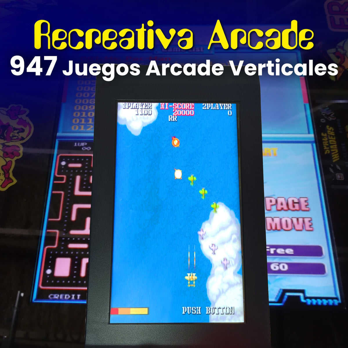 Pinball Virtual 13.3", 1080p, PC N5105 8GB RAM 128GB SSD (MiniPinball Backtothefuture)