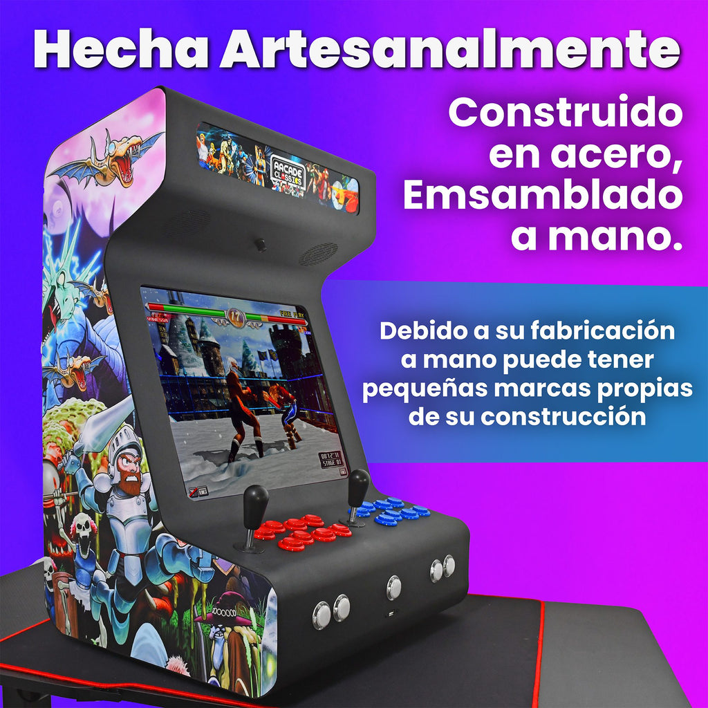 Bartop arcade diseño moderno Intel N100 16GB RAM NEGRA