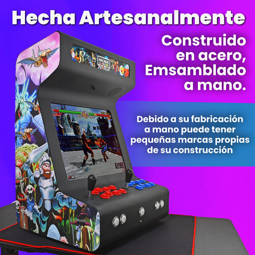 Bartop arcade diseño moderno Intel N100 16GB RAM NEGRA