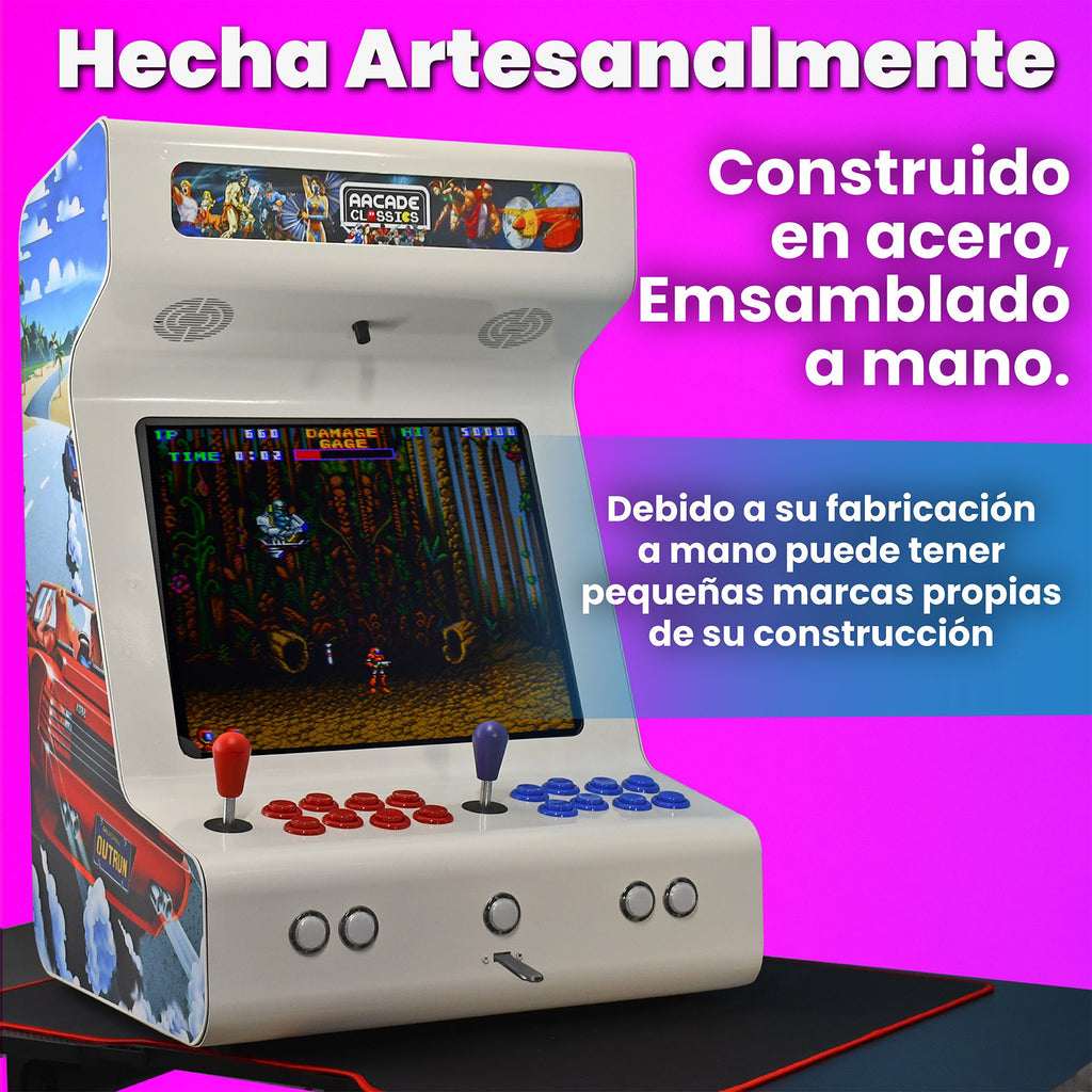 Bartop arcade diseño moderno Intel N100 16GB RAM BLANCA