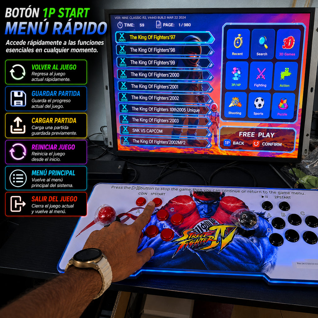 Pandora box 10 • 9800 Juegos