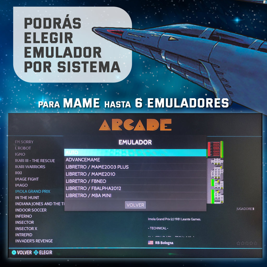Pandora box 1P Xain'd Sleena EmulationStation +25.000 Títulos