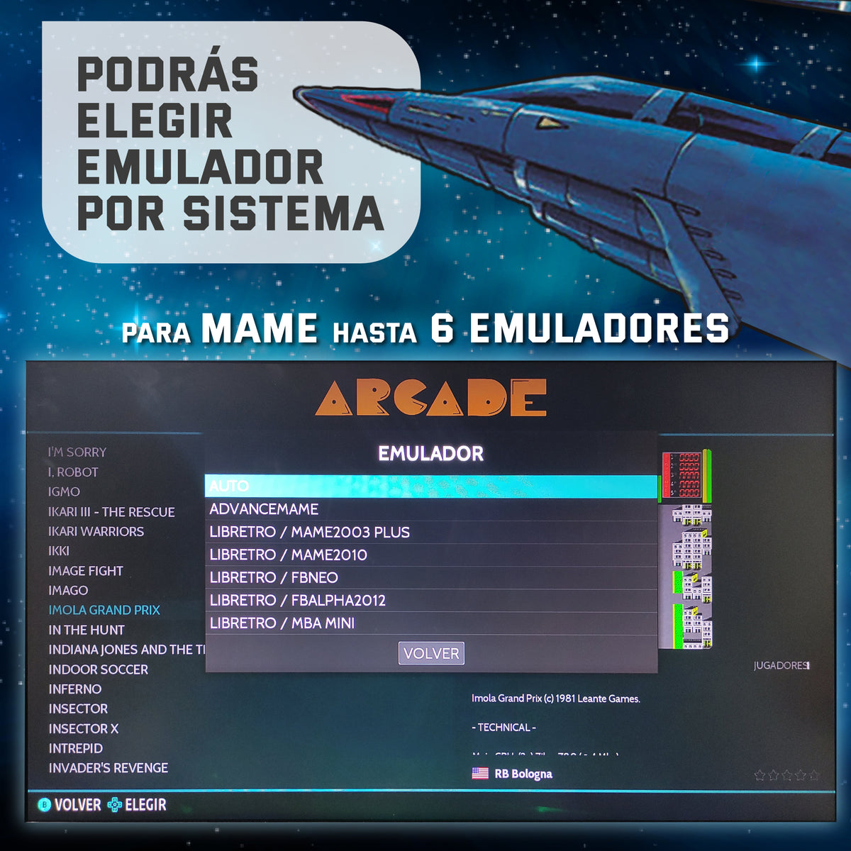 Pandora box 1P Xain'd Sleena EmulationStation +25.000 Títulos