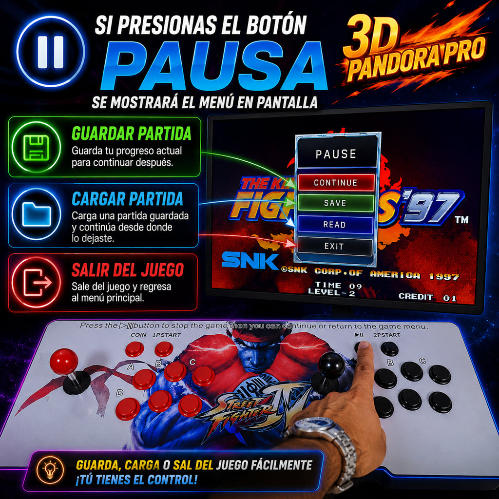 Pandora box 10 • 9800 Juegos