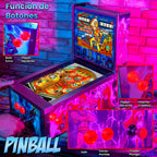 Pinball Virtual 15.6" + 12" con plunger analógico (Pinball Metálico He-man con Backglass)
