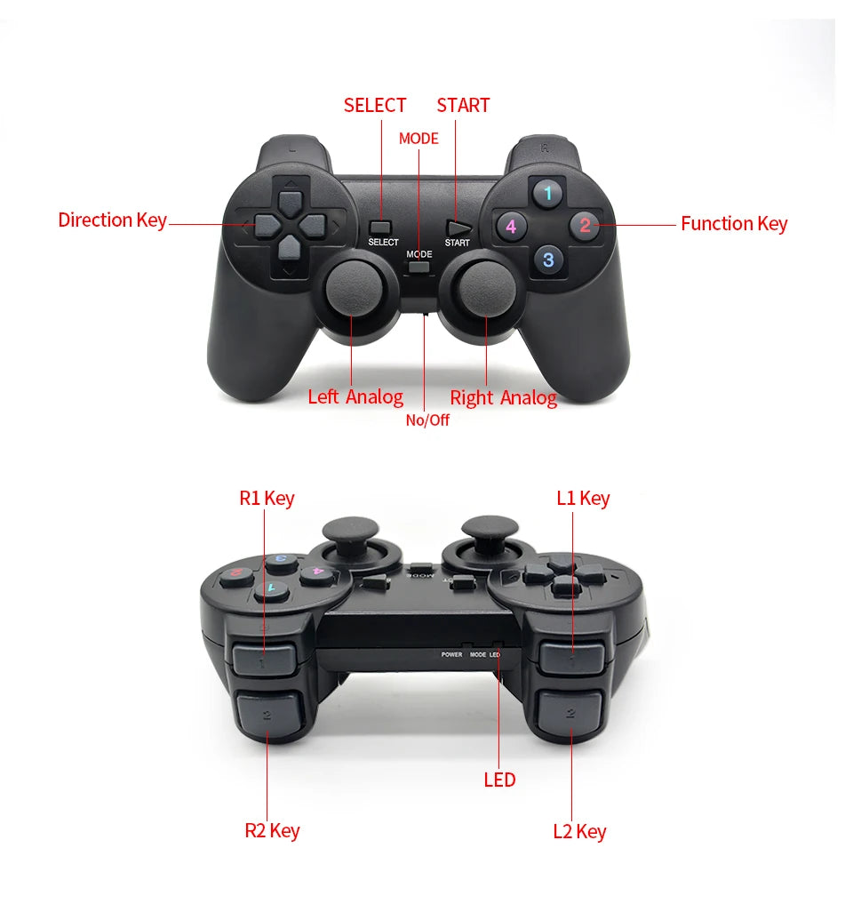 Gamepads inalámbricos con receptor 2.4G (Válido para Pandora box)