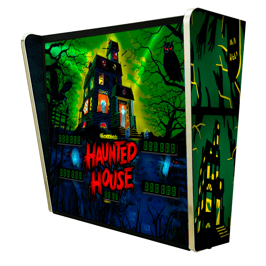 Lámpara RGB - Backglass Pincab Flipper Pinball Haunted House, Ideal para Decorar habitación Gaming Sala Arcade, Incluye Mando a Distancia con Distintos Modos de iluminación Ambiente