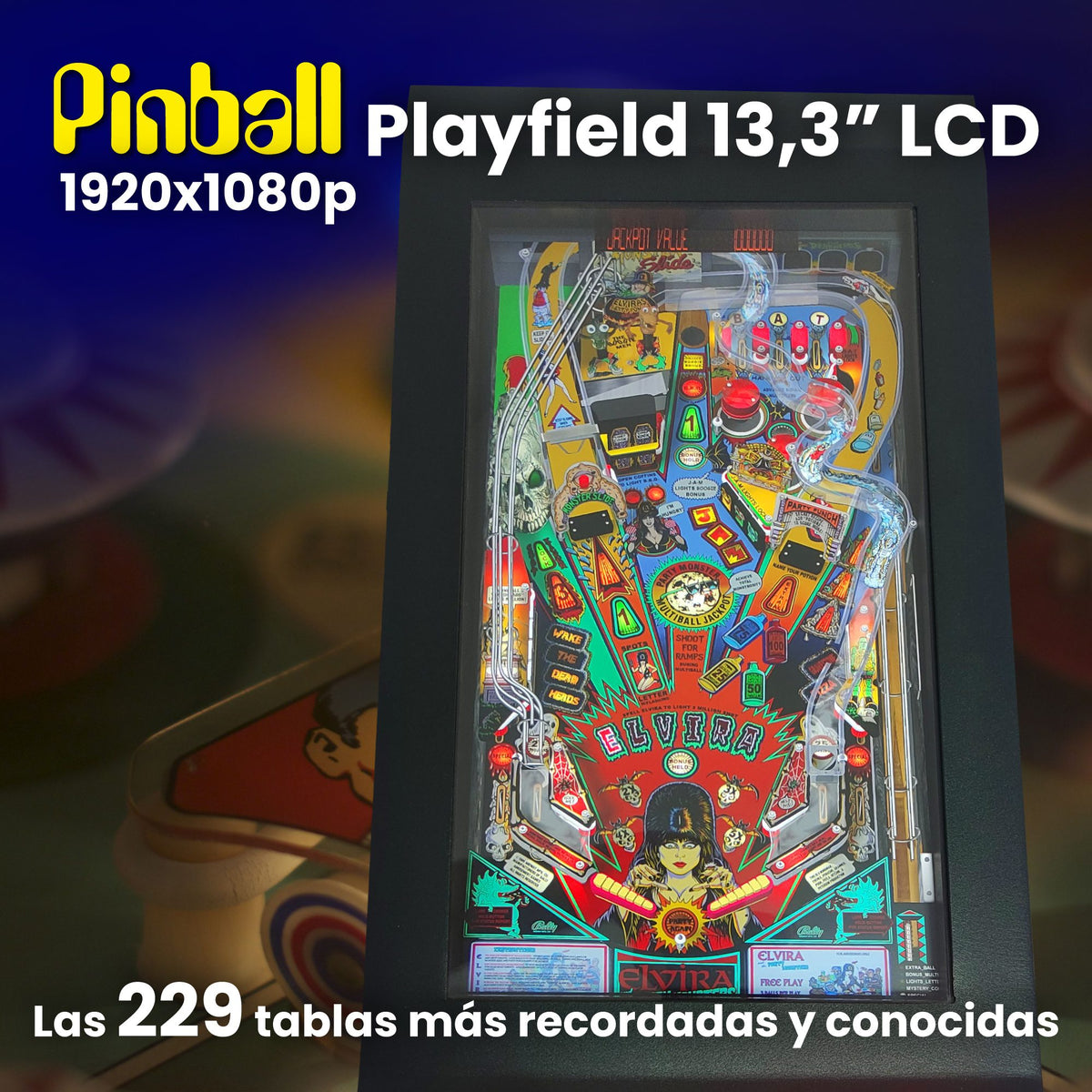 Pinball Virtual 13.3", 1080p, PC N5105 8GB RAM 128GB SSD (MiniPinball Backtothefuture)
