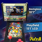 Mini Pinball Virtual, Playfield 13.3", Backglass 10.1" (Pinball Metálico Pinball Memories)