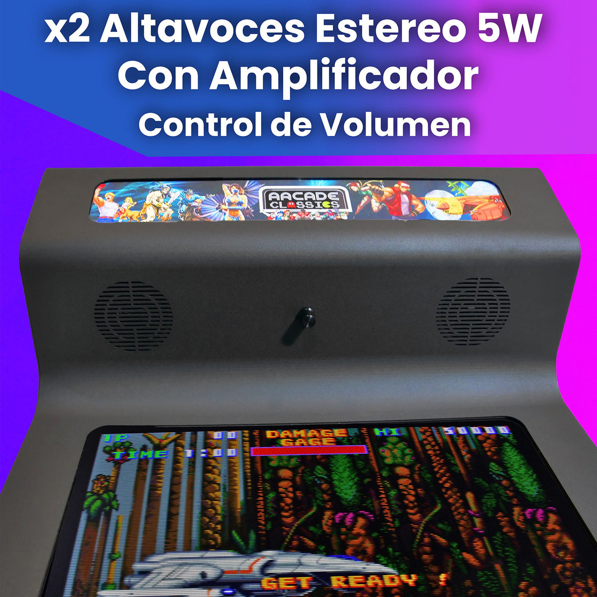Bartop arcade diseño moderno Intel N100 16GB RAM NEGRA