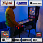 Pinball Virtual, Playfield 27'5″, Backglass 19″, DMD 7", Ryzen 7 5800H (Último diseño disponible: Back to the Future)