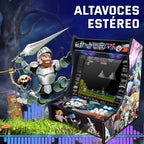 Bartop Arcade con monitor 19" 4:3 | La más recomendada | Mueble contrachapado de 19mm | Joysticks Americanos | Pandora DX2 PLus saga con 9.800 juegos compatible con PandoryDX