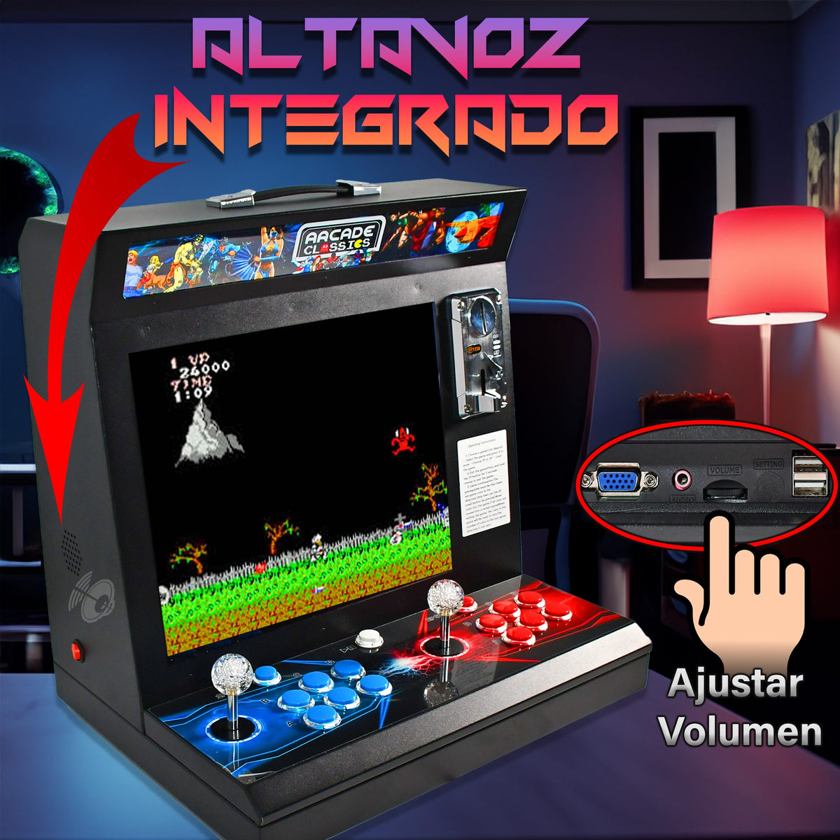 Bartop 17" Unicview 9800 Titulos - Nueva versión mejorada
