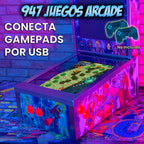 Pinball Virtual 15.6" + 12" con plunger analógico (Pinball Metálico He-man con Backglass)