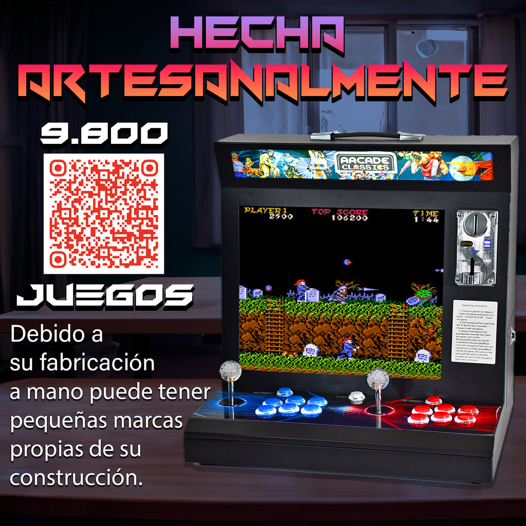Bartop 17" Unicview 9800 Titulos - Nueva versión mejorada