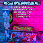 Pinball Virtual 15.6" + 12" con plunger analógico (Pinball Metálico He-man con Backglass)