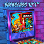Pinball Virtual 15.6" + 12" con plunger analógico (Futurama Metálico con backglass)