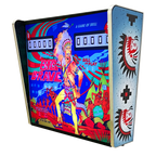 Lámpara RGB - Backglass Pincab Flipper Pinball Big Brave, Ideal para Decorar habitación Gaming Sala Arcade, Incluye Mando a Distancia con Distintos Modos de iluminación Ambiente