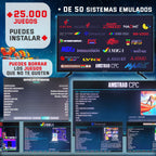 Pandora box 1P Xain'd Sleena EmulationStation +25.000 Títulos
