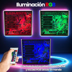 Lámpara RGB - Backglass Pincab Flipper Pinball Canasta86, Ideal para Decorar habitación Gaming Sala Arcade, Incluye Mando a Distancia con Distintos Modos de iluminación Ambiente