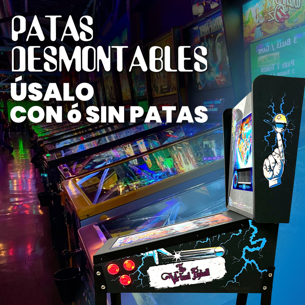 Pinball Virtual, Playfield 18.5", Backglass 15" RYZEN 5 5500 iGPU AMD Radeon 7 1800Mhz 16GB RAM 256GB SSD (Pinball con patas ThefamilyAddams)