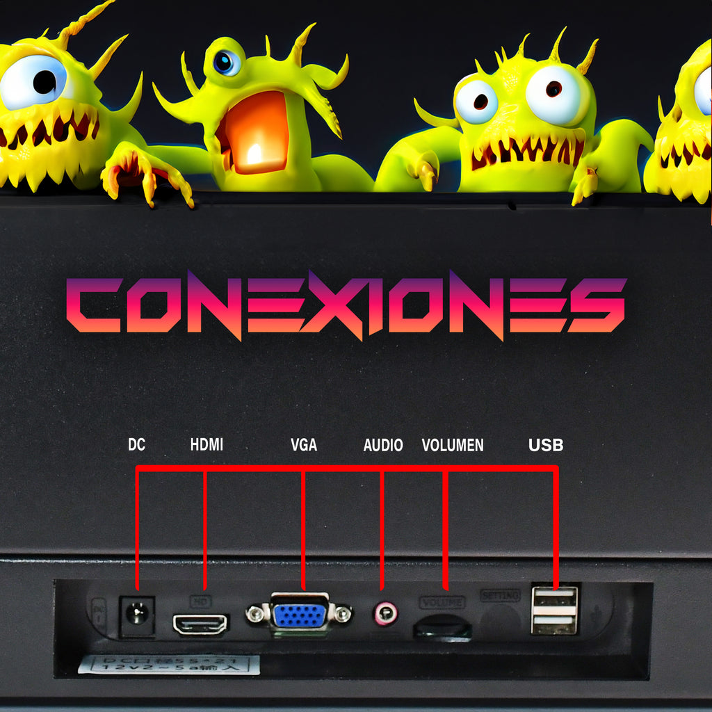Bartop 17" Unicview 9800 Titulos - Nueva versión mejorada