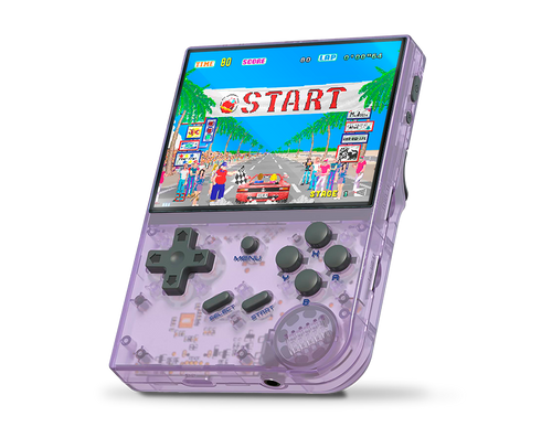 Anbernic rg35xx • más de 5.000 juegos (color purple)