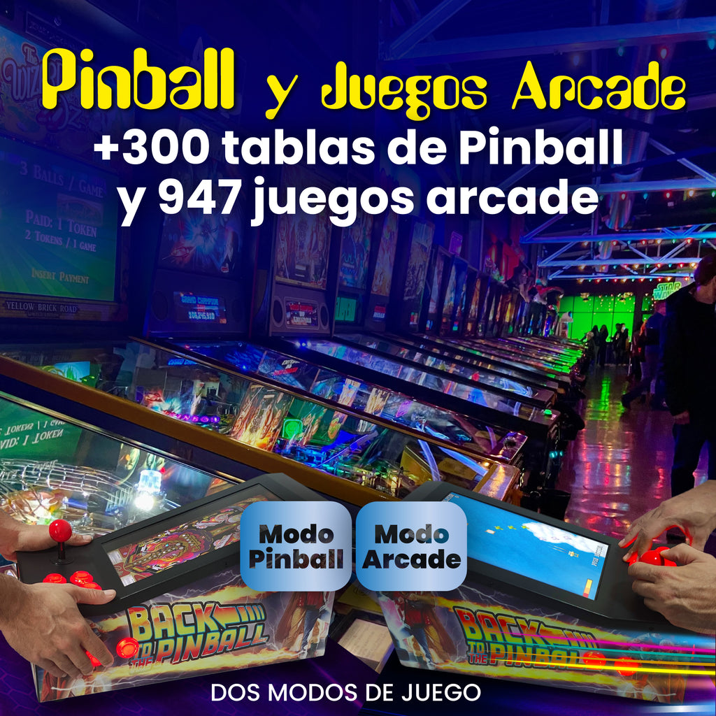 Pinball Virtual 13.3", 1080p, PC N5105 8GB RAM 128GB SSD (MiniPinball Backtothefuture)