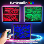 Lámpara RGB - Backglass Pincab Flipper Pinball Dragon, Ideal para Decorar habitación Gaming Sala Arcade, Incluye Mando a Distancia con Distintos Modos de iluminación Ambiente