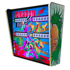 Lámpara RGB - Backglass Pincab Flipper Pinball Dragon, Ideal para Decorar habitación Gaming Sala Arcade, Incluye Mando a Distancia con Distintos Modos de iluminación Ambiente