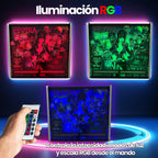 Lámpara RGB - Backglass Pincab Flipper Pinball Elvira, Ideal para Decorar habitación Gaming Sala Arcade, Incluye Mando a Distancia con Distintos Modos de iluminación Ambiente