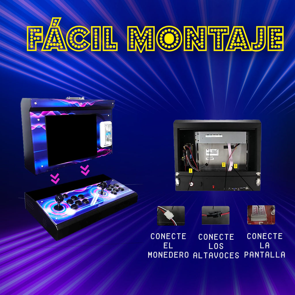 Bartop 15″ Unicview con 9800 juegos DX 2 Plus Saga
