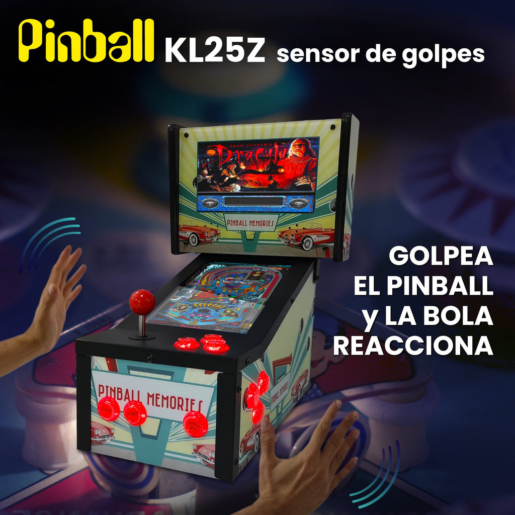 Mini Pinball Virtual, Playfield 13.3", Backglass 10.1" (Pinball Metálico Pinball Memories)