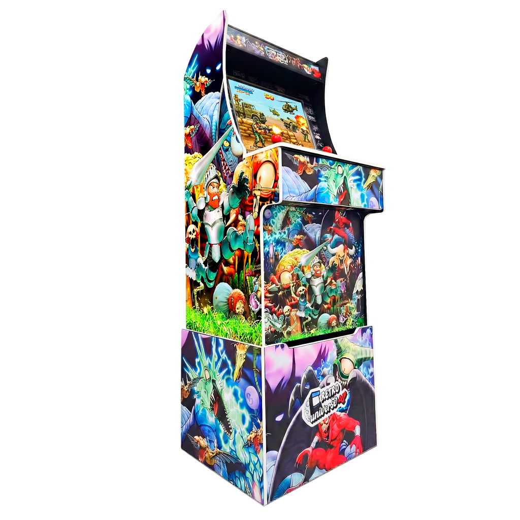 Arcade recreativa 19" de 160cm con 9800 titulos 2D y 3D con Peana 1'60cm