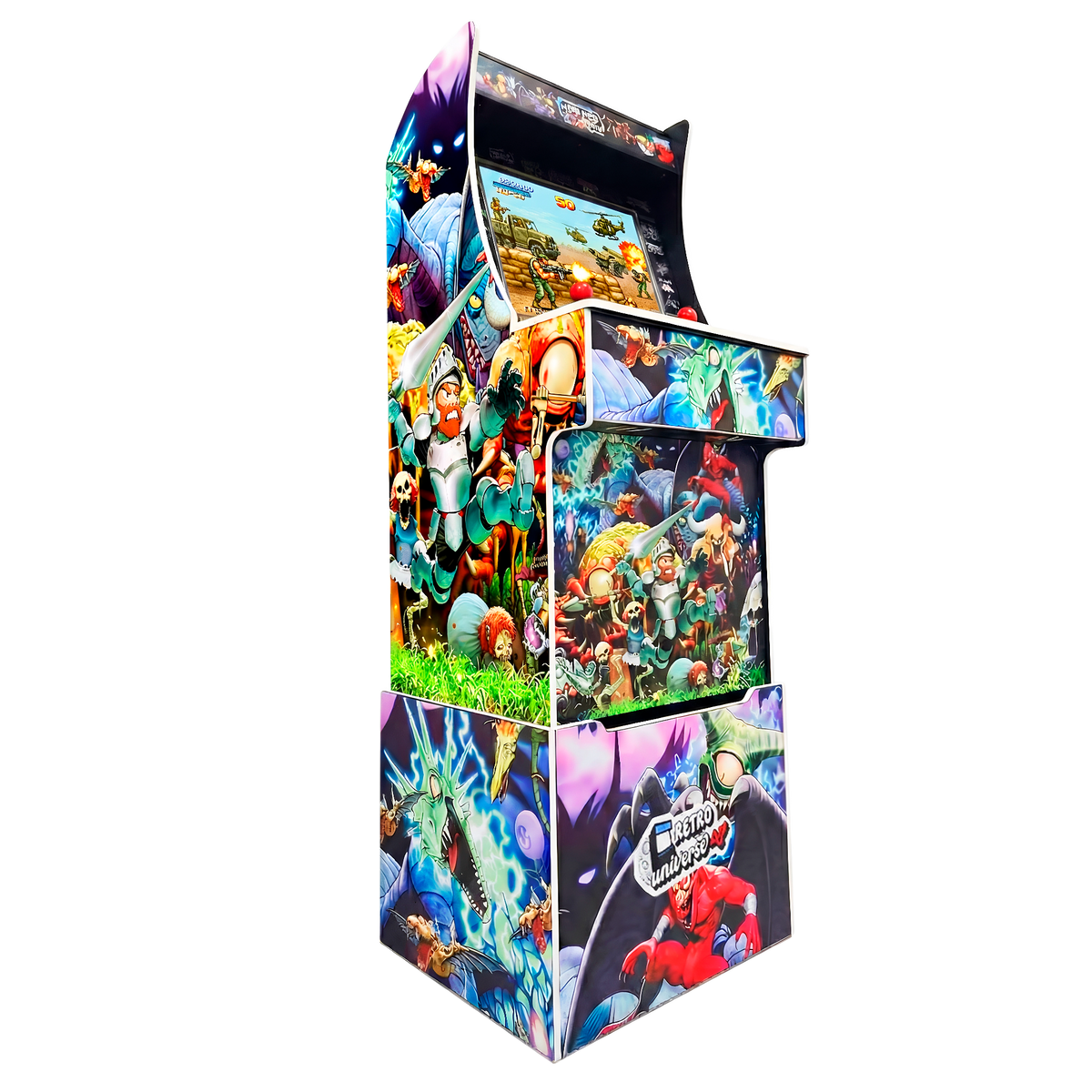 Arcade recreativa 19" de 160cm con 9800 titulos 2D y 3D con Peana 1'60cm