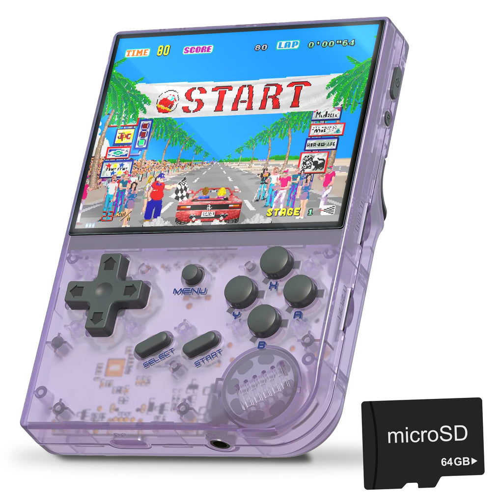 Anbernic rg35xx • más de 5.000 juegos (color purple)