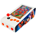 Pinball Virtual en Acero con 13.3” 1080p Playield, PC Intel N95 con 8GB RAM y 128GB M2, 12 Botones Arcade retroiluminados, Frontend PinballX, VPX y VP9 (MiniPinball Curvo Metálico BacktotheFuture Blanco)