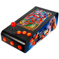 Pinball Virtual en Acero con 13.3” 1080p Playield, PC Intel N95 con 8GB RAM y 128GB M2, 12 Botones Arcade retroiluminados, Frontend PinballX, VPX y VP9 (MiniPinball Curvo Metálico BacktotheFuture Negro)