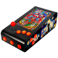 Pinball Virtual en Acero con 13.3” 1080p Playield, PC Intel N95 con 8GB RAM y 128GB M2, 12 Botones Arcade retroiluminados, Frontend PinballX, VPX y VP9 (MiniPinball Curvo Metálico TheAddamsFamily Negro)
