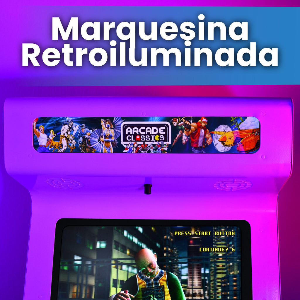 Bartop arcade diseño moderno Intel N100 16GB RAM BLANCA