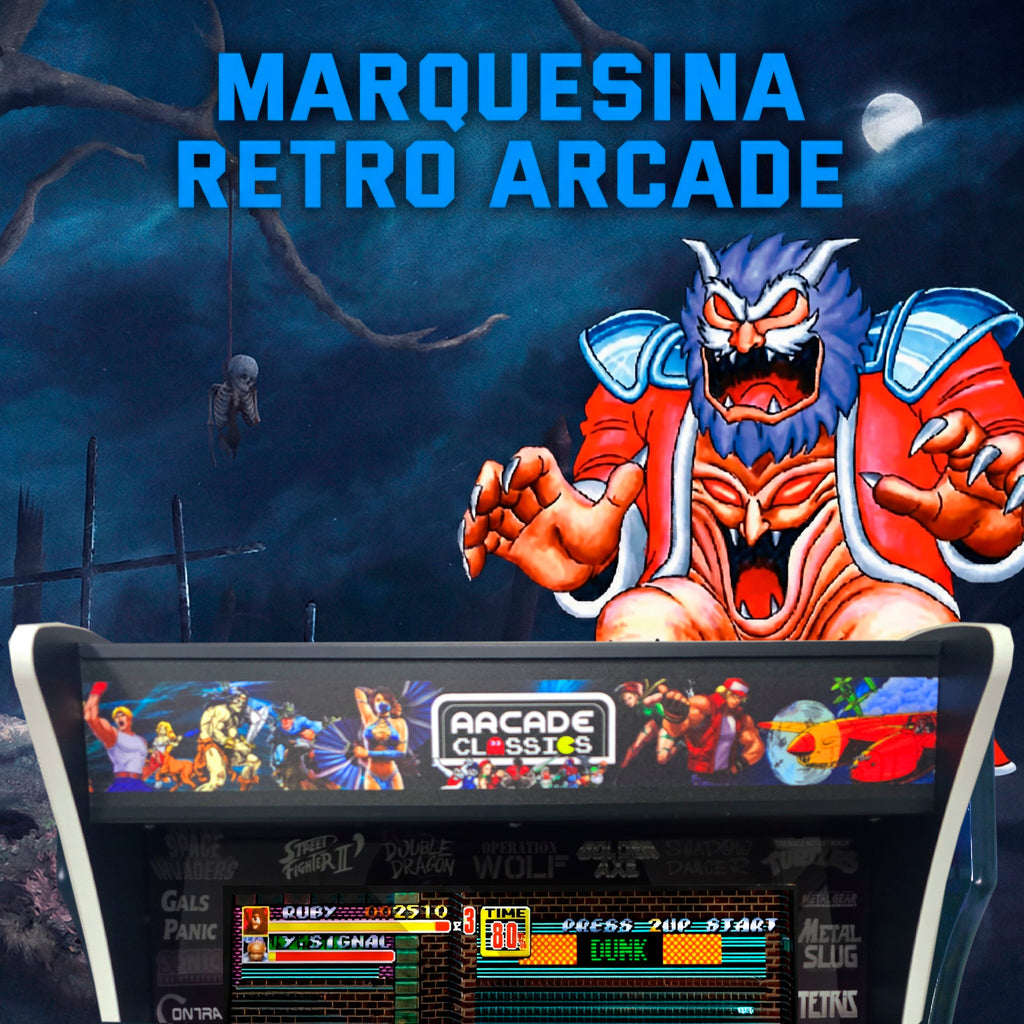 Arcade recreativa 19" de 160cm con 9800 titulos 2D y 3D con Peana 1'60cm
