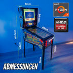 Virtual Pinball 27", DMD 7", Ryzen 7 5800H (Design selection: The Addams Family "Not available", Back to the Future, shipping costs included)